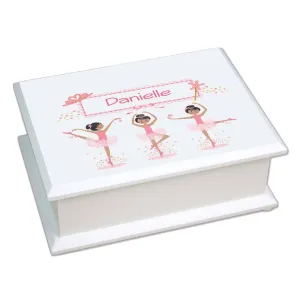 Lift Top Jewelry Box - Black Hair Ballerina