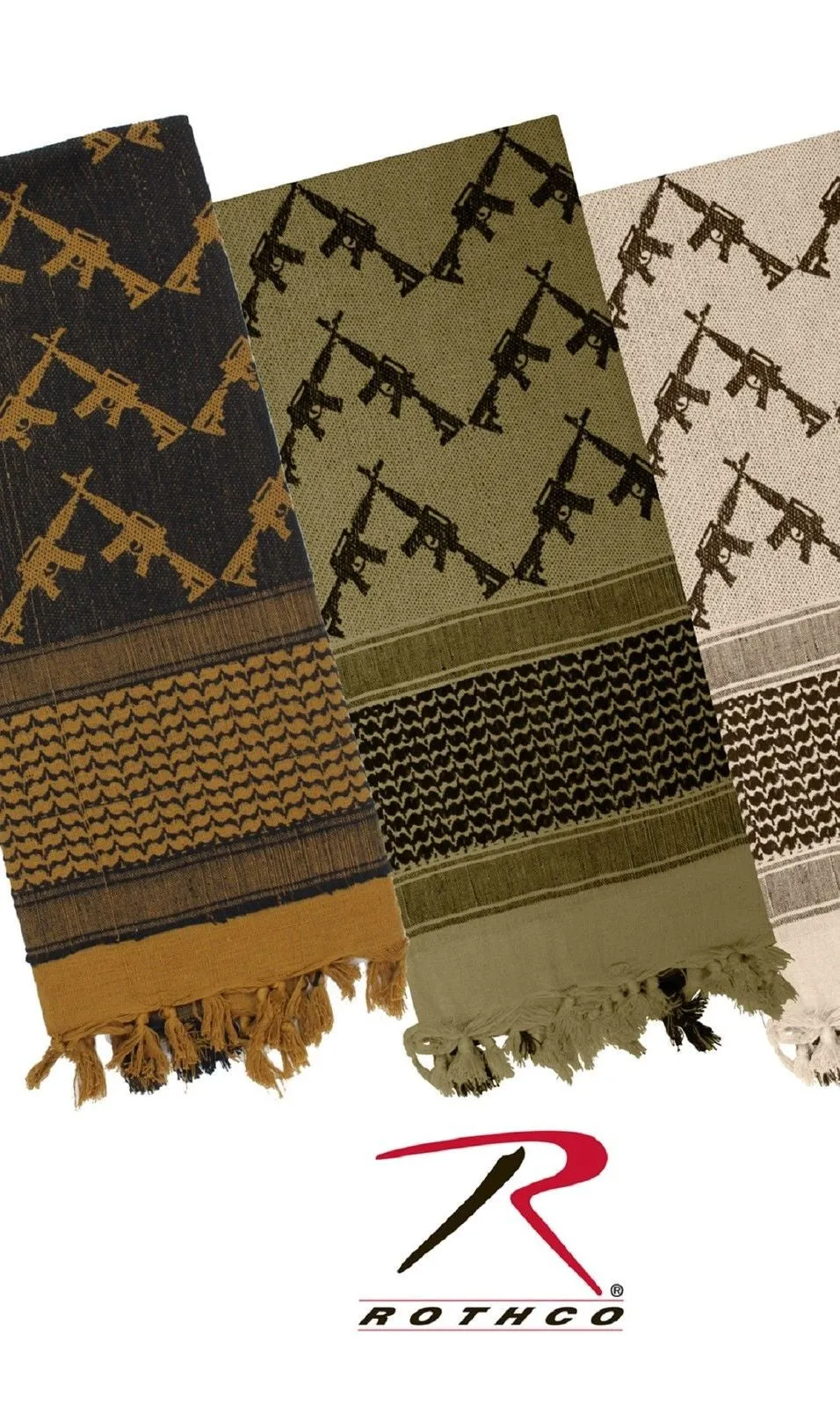 Lightweight Shemagh Tactical Desert Scarves Headwear Cotton Wrap Scarf
