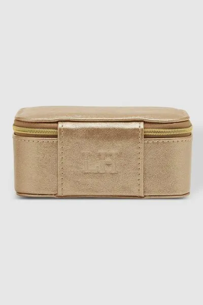 LOLA JEWELLERY BOX METALLIC CHAMPAGNE
