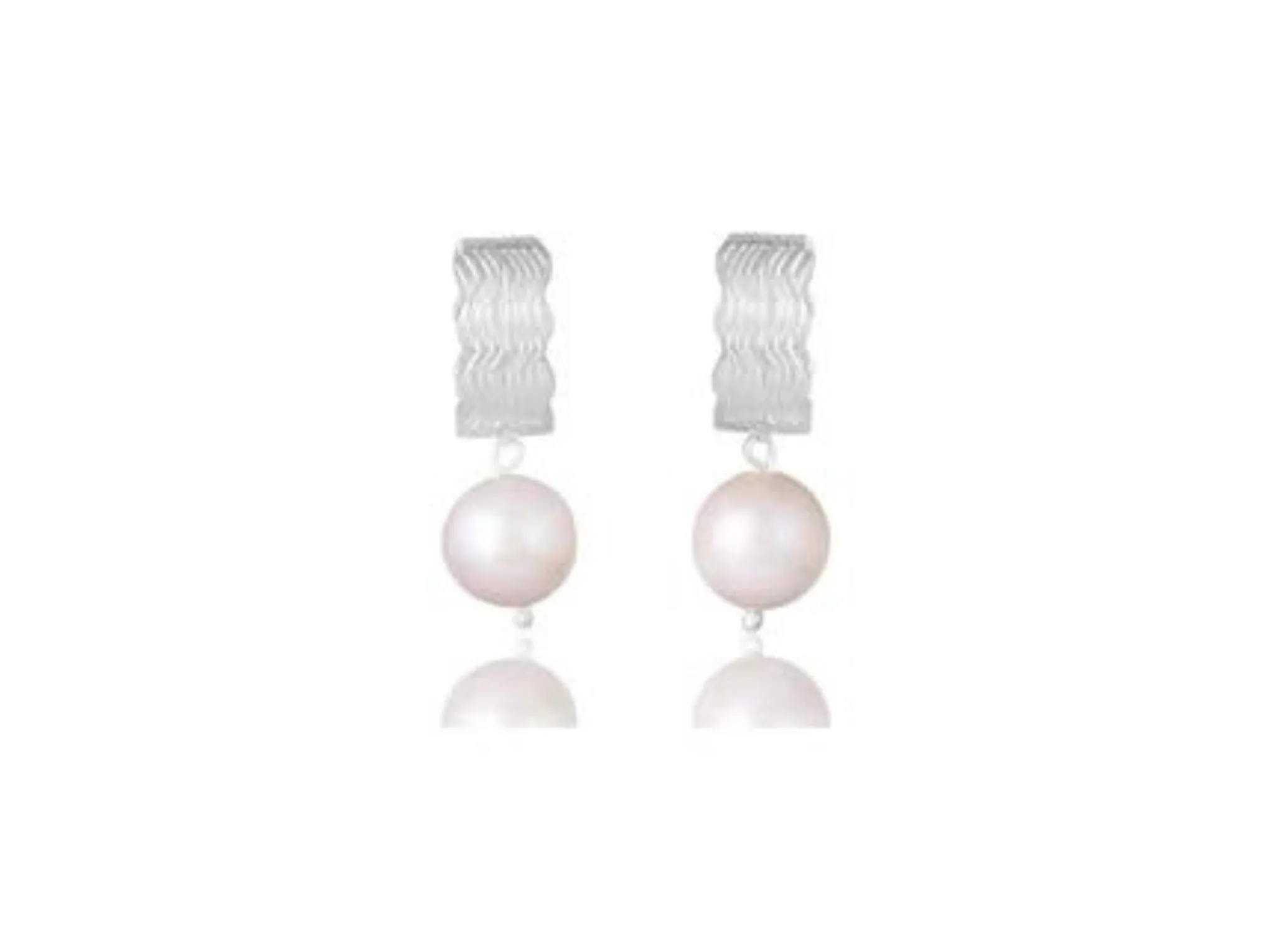 Lola Knight - Mabel - Pearl Drop Earrings - Silver