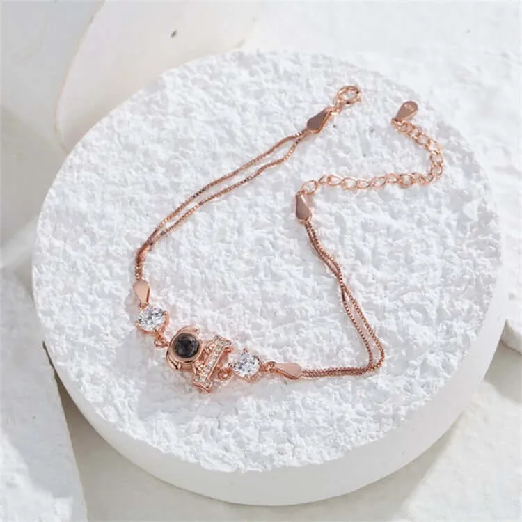 Lucky Cute Puppy Felicity Bracelet with Picture Inside