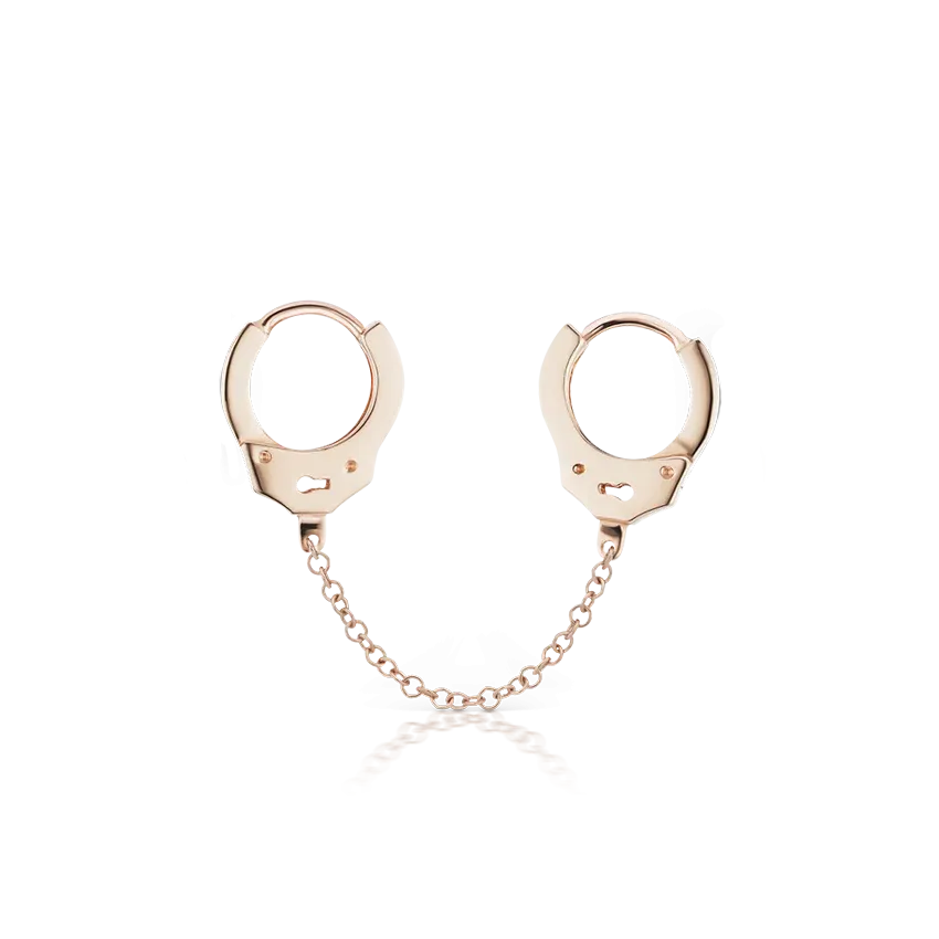 Maria Tash Handcuff Hoop Earring with Medium Chain