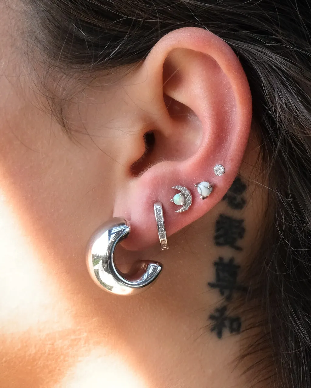 Marley Polished Chunky Hoop Earrings