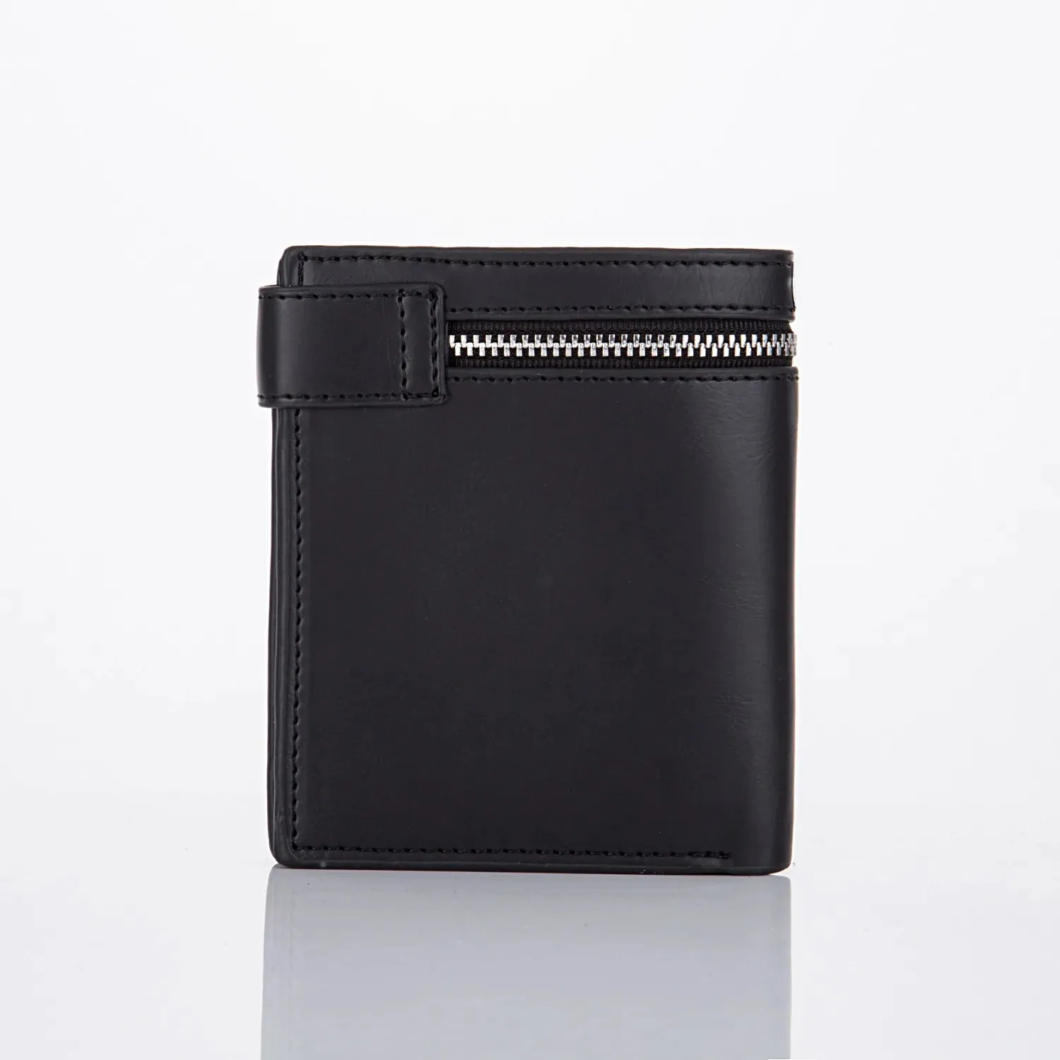 Men's Faux Leather Wallet with Anti-theft Chain
