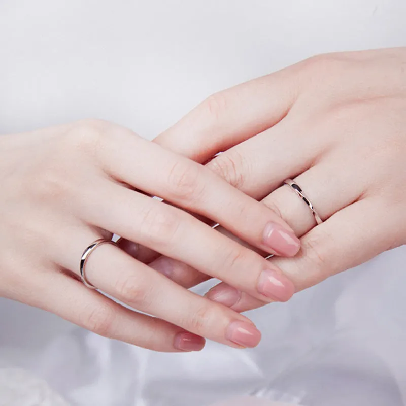 Mobius Ring Silver Couple Ring for Women
