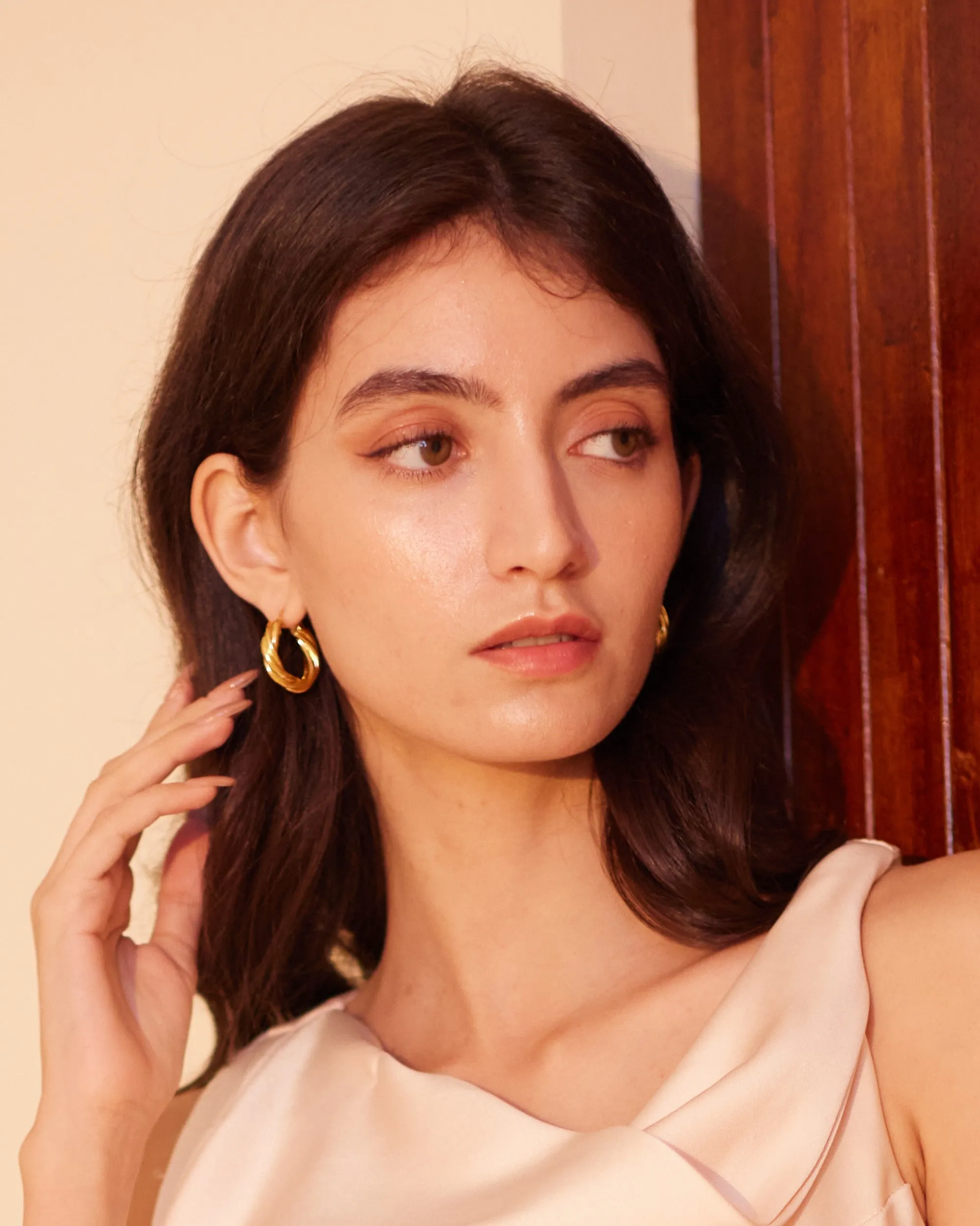 Nalati Swirl Ring Earrings