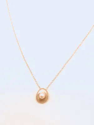 Nest with Pearl Sterling Necklace