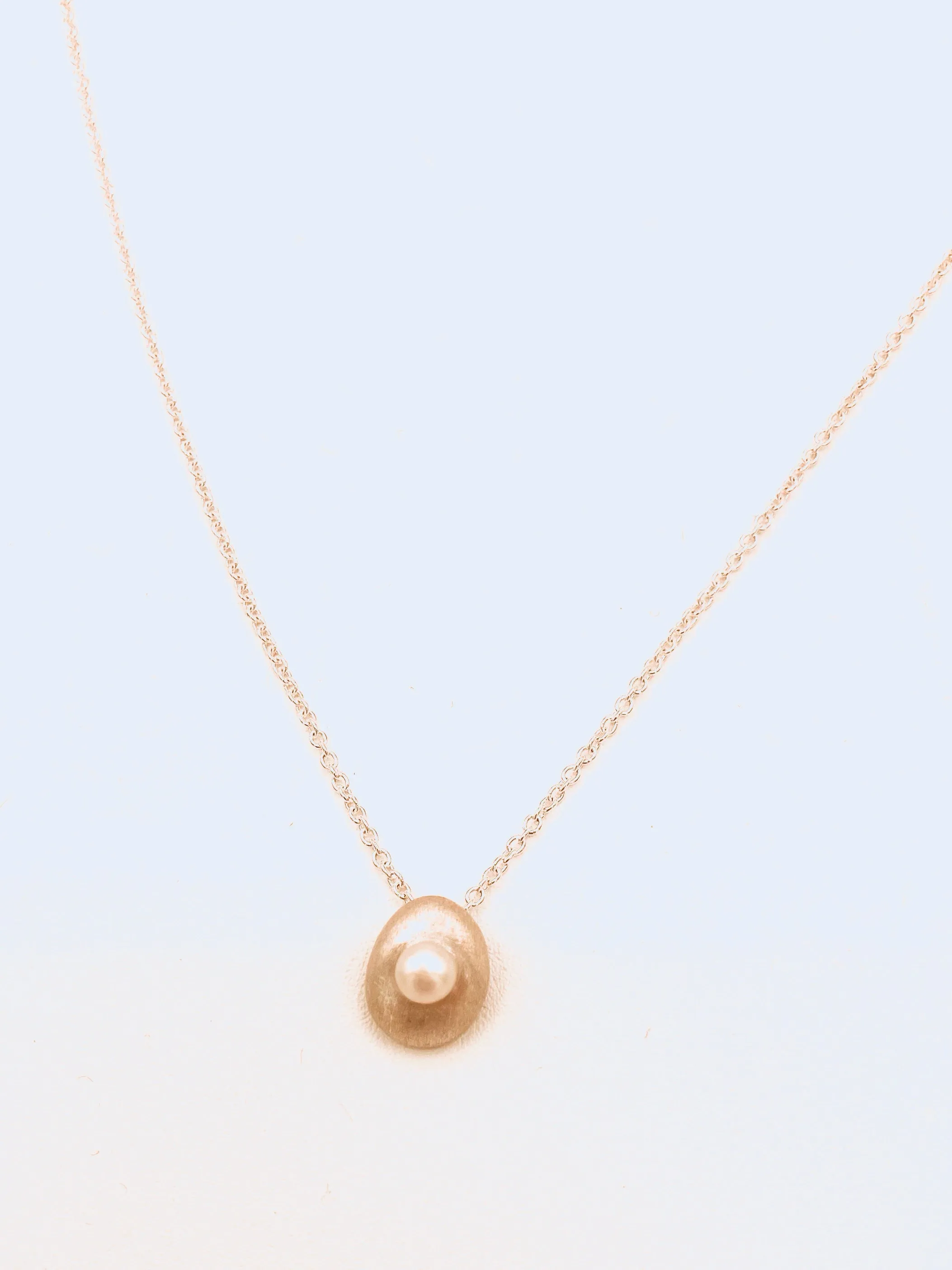 Nest with Pearl Sterling Necklace