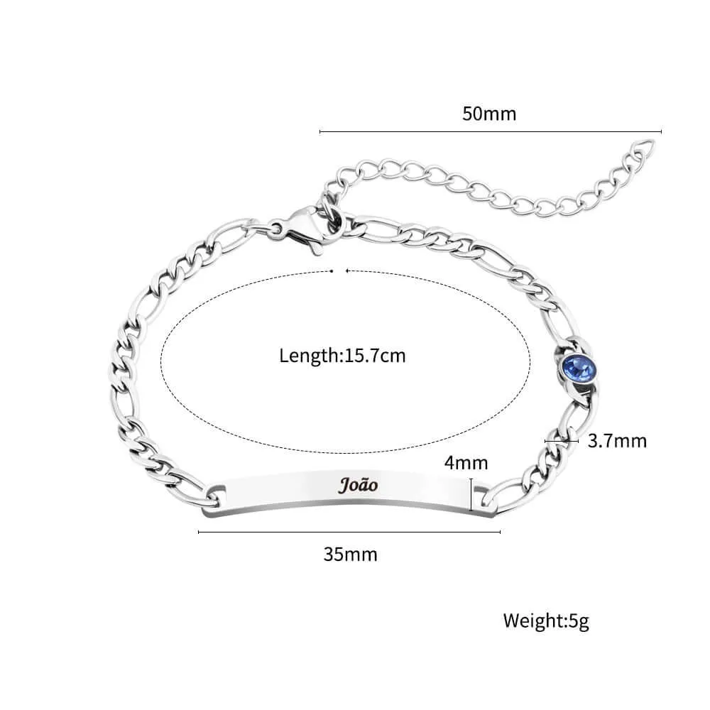 No-tarnish Medical Grade Titaium Custom Engraved lLove Couple Shop Personalized Bracelets
