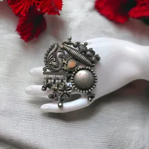 Olivia Silver Lookalike Oxidised Finger Ring