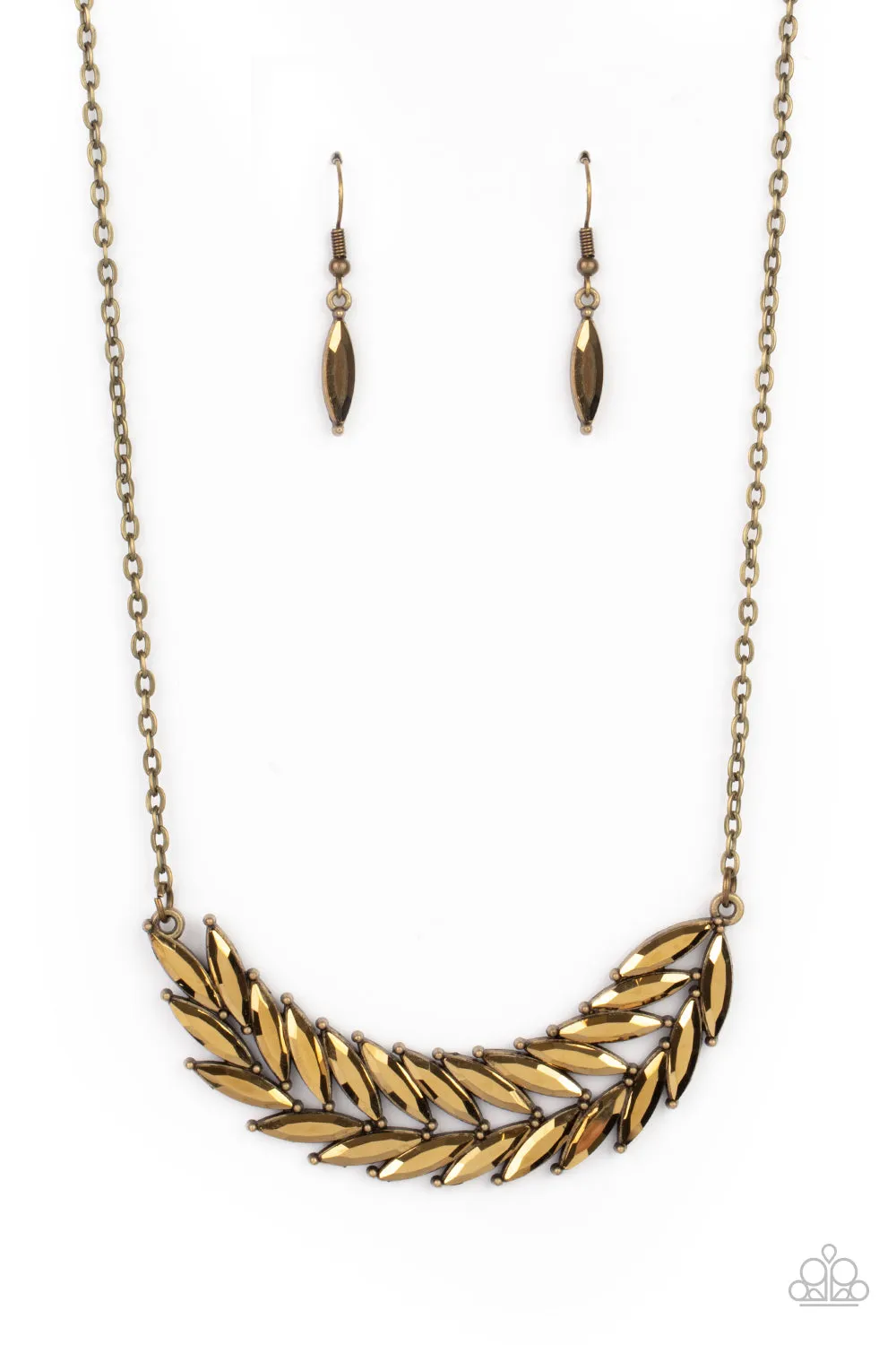 Paparazzi Necklace ~ Flight of FANCINESS - Brass