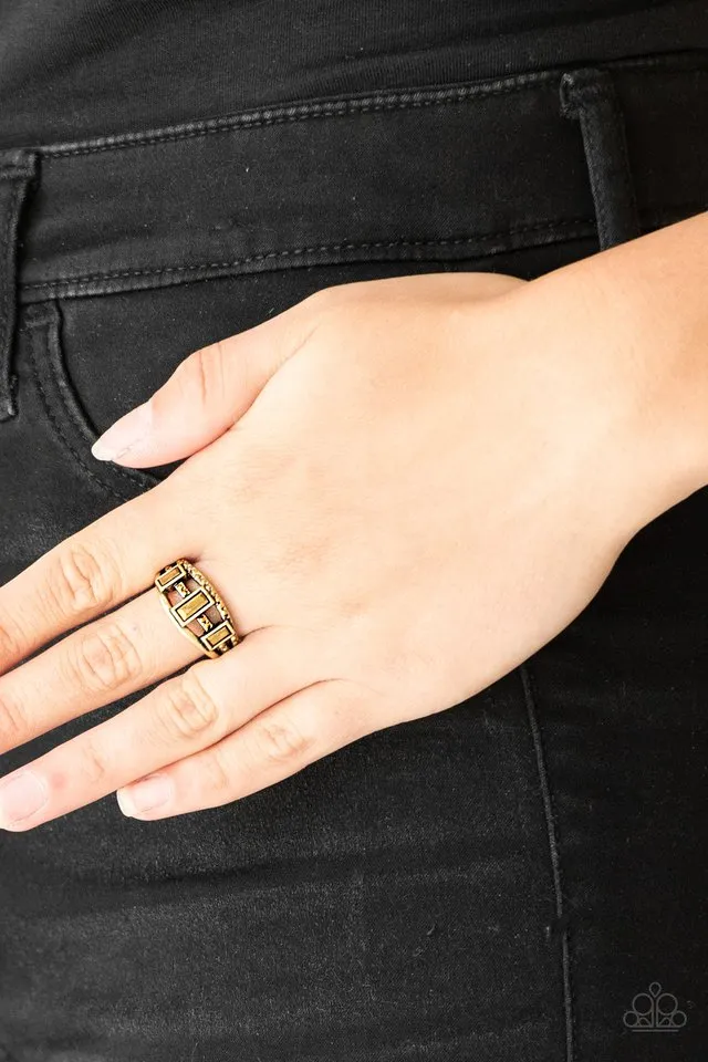 Paparazzi Ring ~ Noble Nova - Brass
