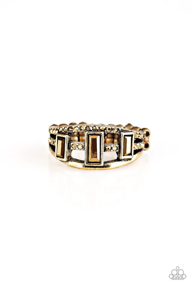 Paparazzi Ring ~ Noble Nova - Brass