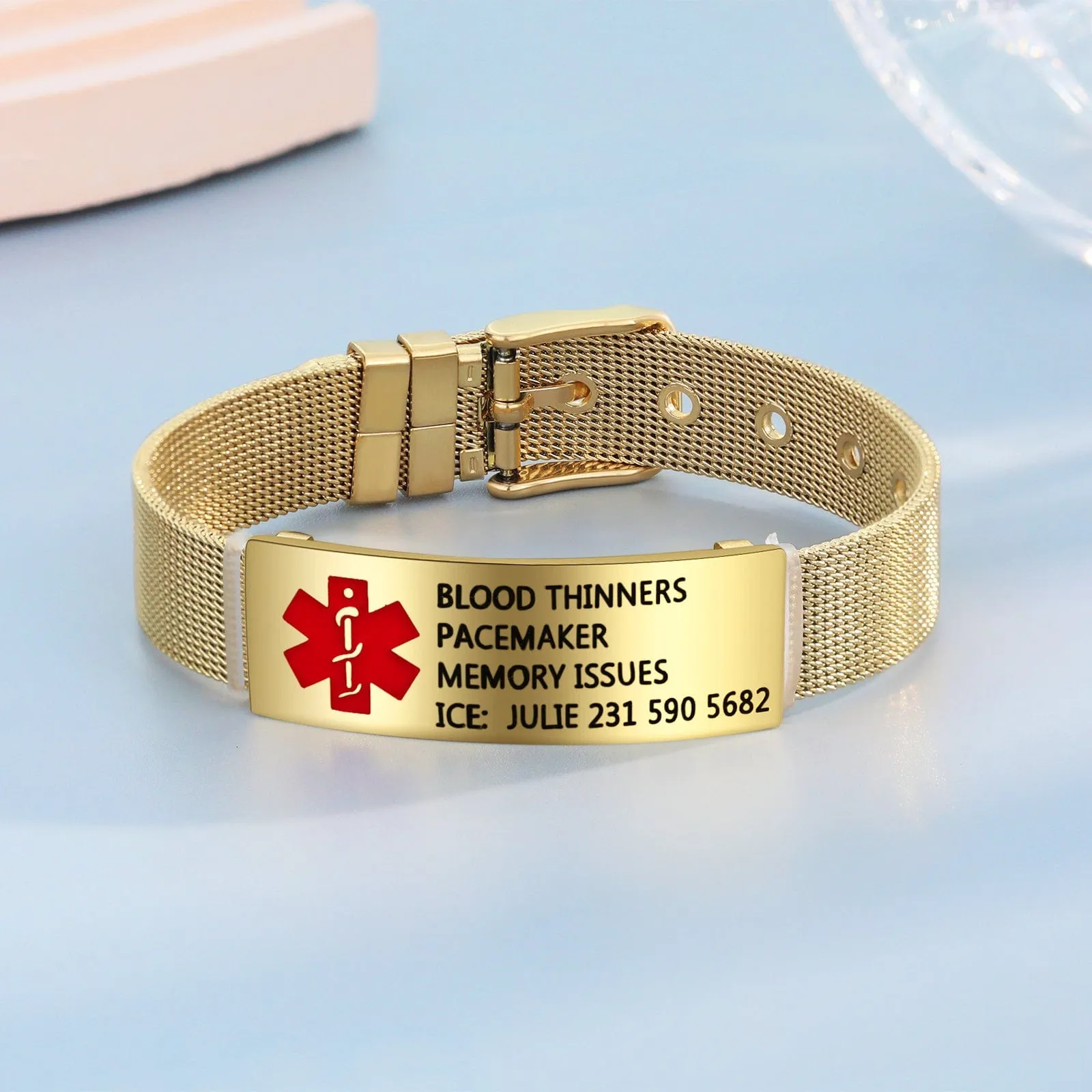 Personalized Custom ID Medical Bracelet