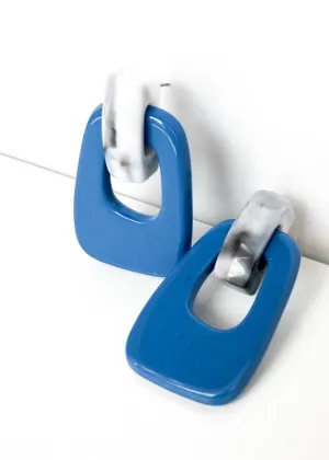Puebla Door Knocker Earring-Blue ***FINAL SALE***