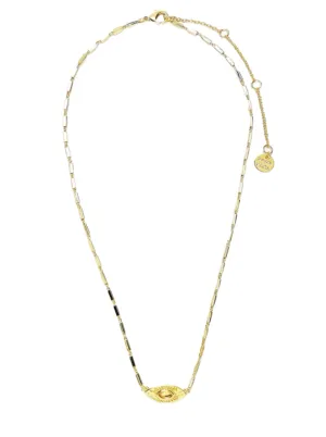 Pura Vida Sunburst Eye Pendant Necklace