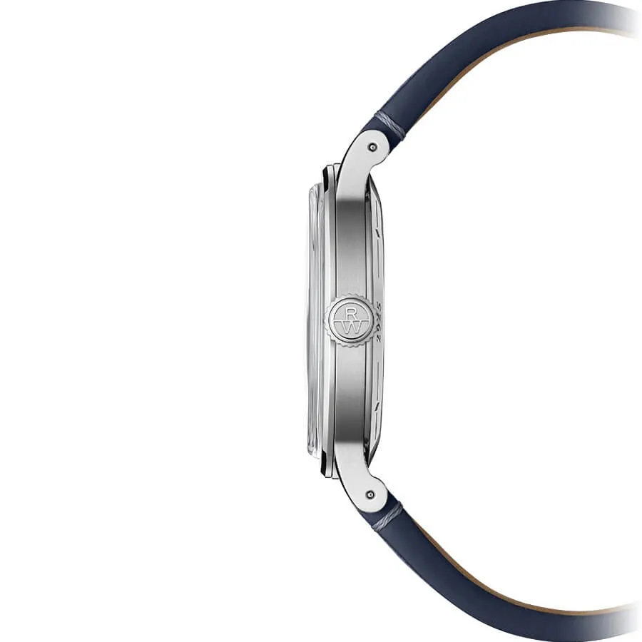 Raymond Weil Millesime Men's Automatic Blue Sector Dial Blue Leather Strap 2925-STC-50001