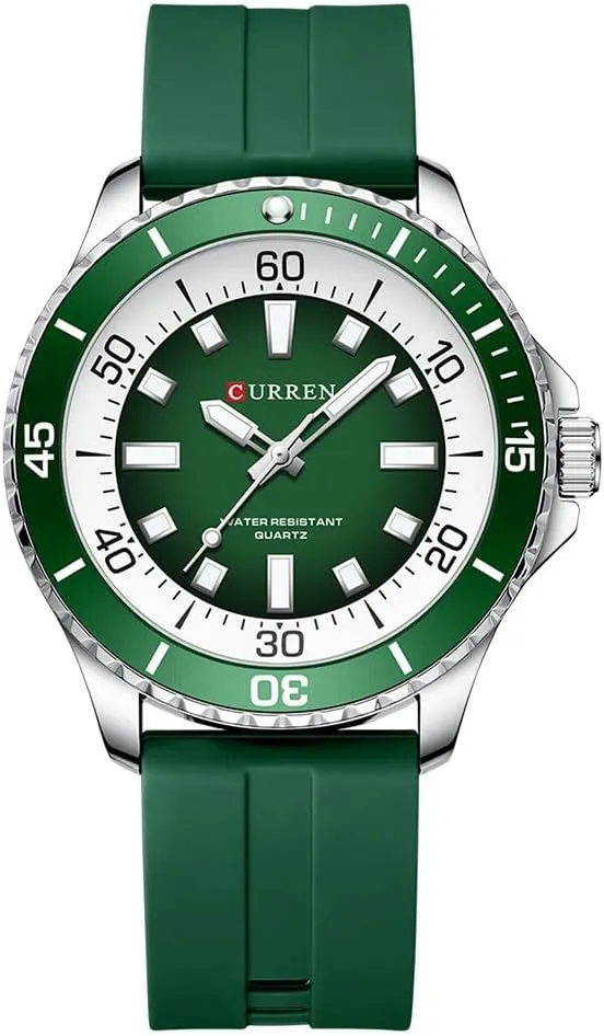 RNONDRY Classic Watches for Men Luxury Silicone Strap Military Army Sports Watch Analog Watch Men Luminous Waterproof Watches