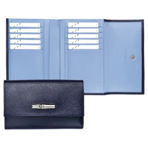 Roseau Compact Wallet - Navy