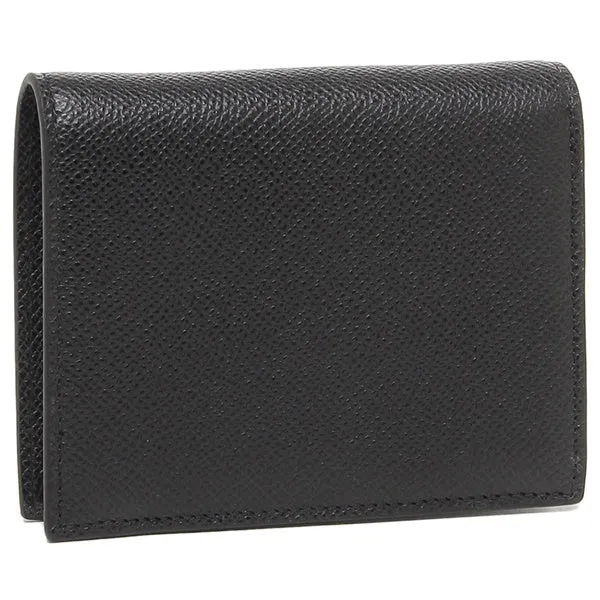 Salvatore Ferragamo wallet Bi-fold wallet Gancio Compact wallet Black Ladies