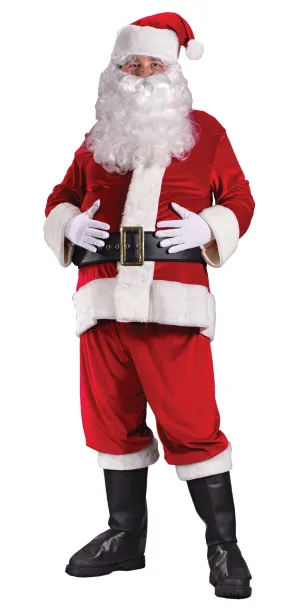 Santa Suit Rich Velvet Plus Sz