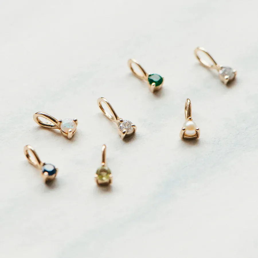 Serendipity Birthstone Charm (14K Gold)