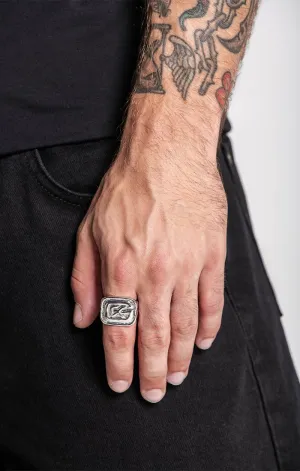 Silver GK Ring