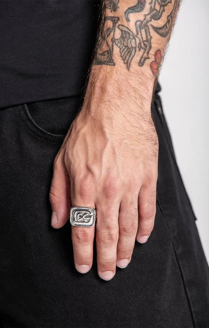 Silver GK Ring