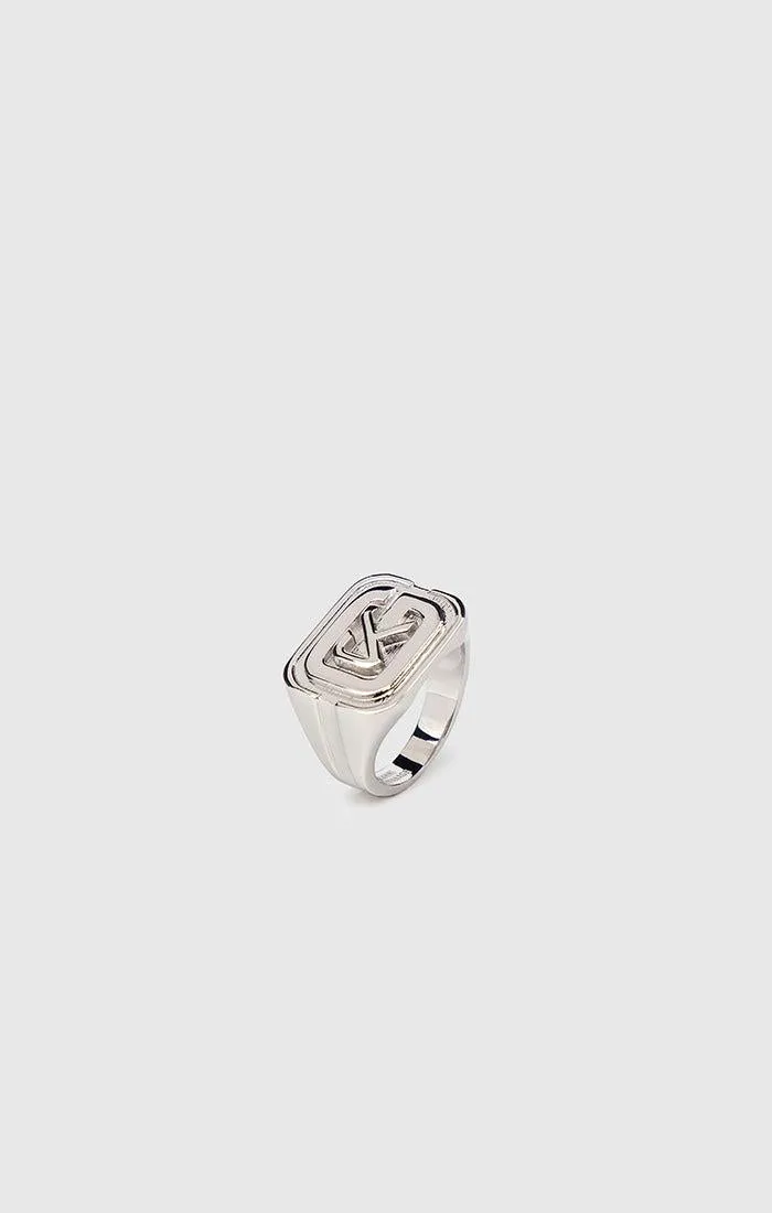 Silver GK Ring