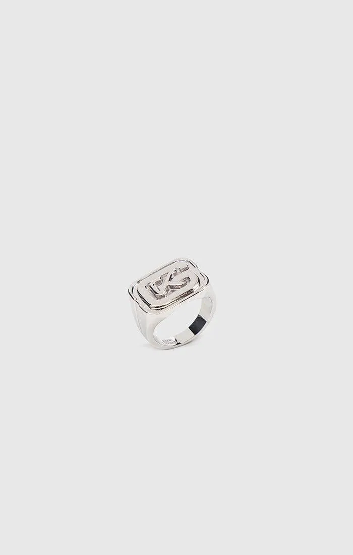 Silver GK Ring