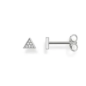 Silver Studs Triangle With Diamonds