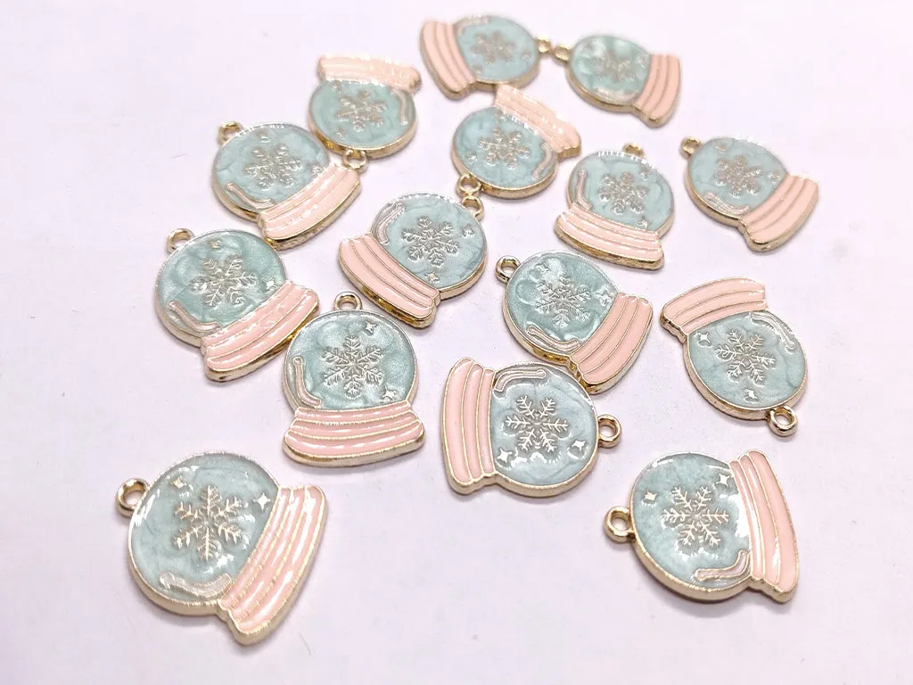 Sky Blue Designer Metallic Jewelry Charms