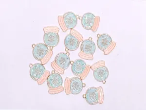 Sky Blue Designer Metallic Jewelry Charms