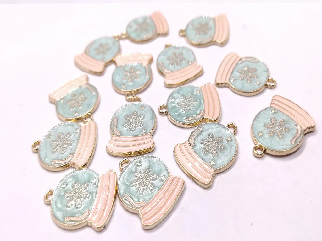 Sky Blue Designer Metallic Jewelry Charms