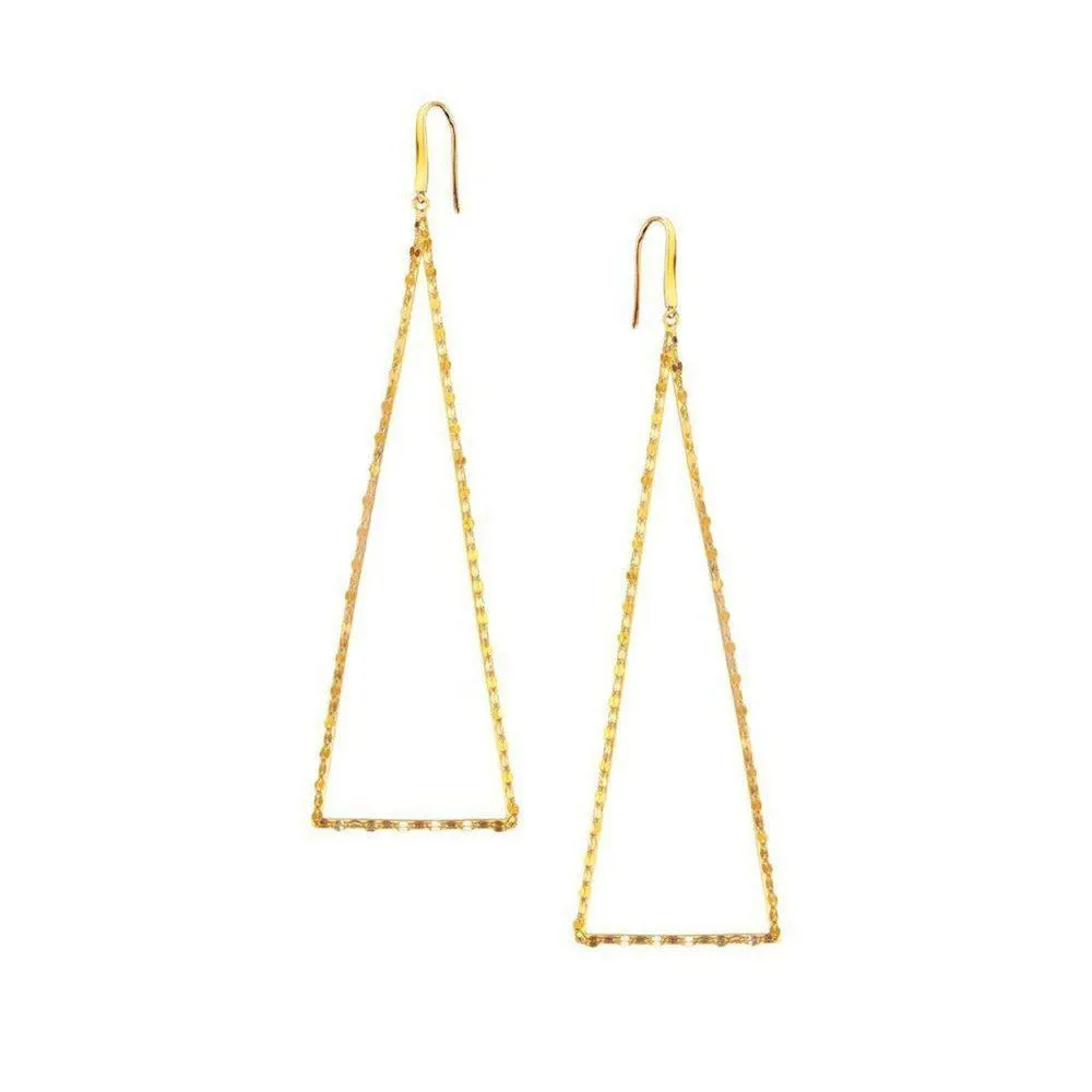 Small Triangle Glam Silhouette Earring