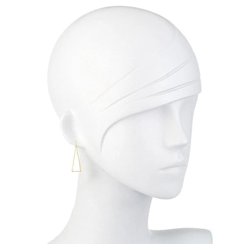 Small Triangle Glam Silhouette Earring