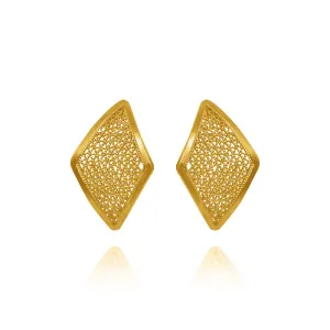TAMMY GOLD SMALL STUD EARRINGS FILIGREE