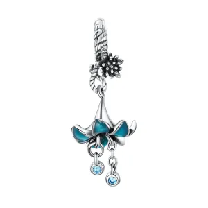 Turquoise Blue Flower Charms