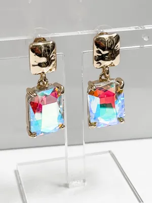 Victoria - AB Rhinestone Statement Earrings