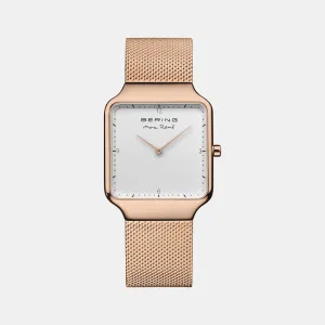 Women's White Analog Stainless Steel Watch 15832-364